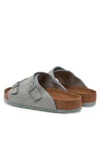 Birkenstock Klapki ZÜRICH 1029184 Zielony. Kolor: zielony. Materiał: skóra, zamsz #3