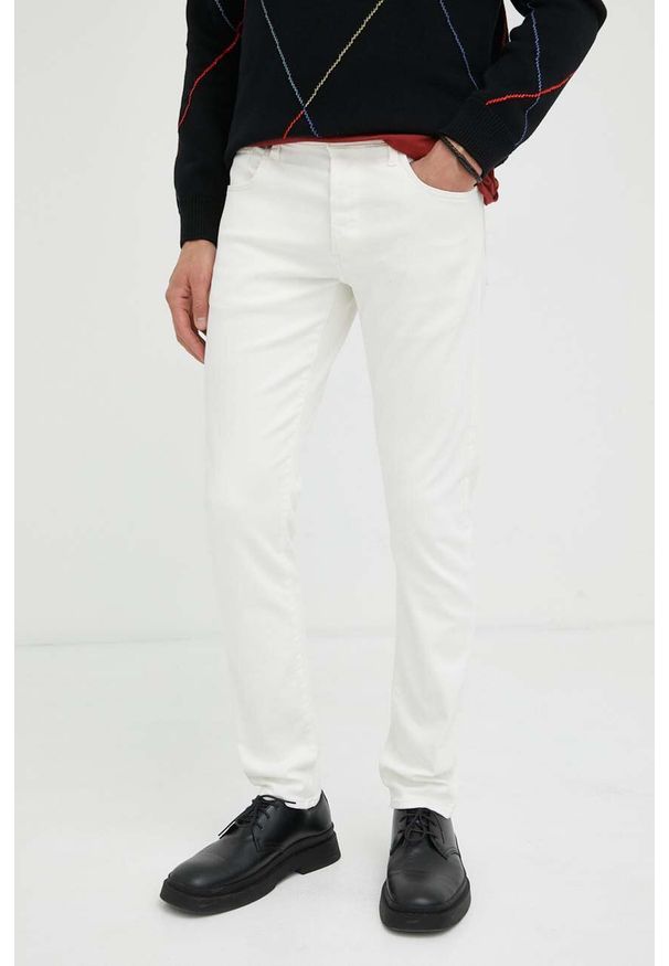 G-Star RAW - G-Star Raw jeansy 3301 męskie kolor biały. Kolor: biały