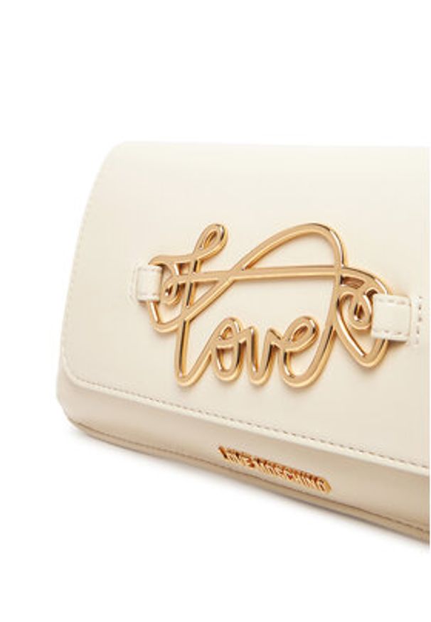 Love Moschino - LOVE MOSCHINO Torebka JC4266PP0MKG0110 Écru. Materiał: skórzane