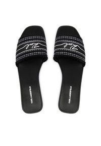 Karl Lagerfeld - KARL LAGERFELD Klapki Skoot III KL80411C Czarny. Kolor: czarny. Materiał: materiał #3