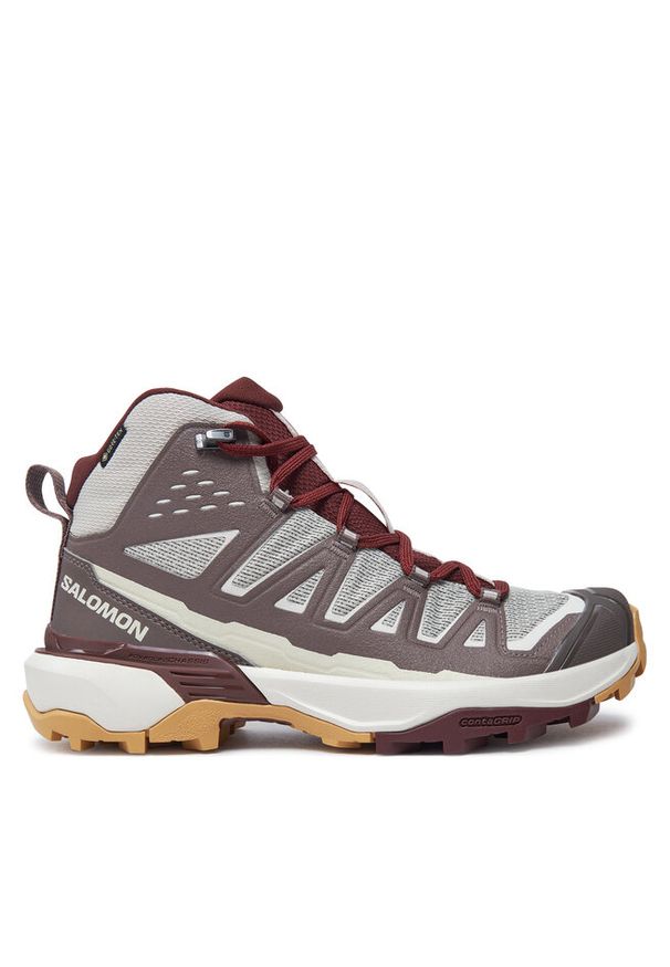 salomon - Trekkingi Salomon. Kolor: brązowy. Technologia: Gore-Tex. Sport: turystyka piesza