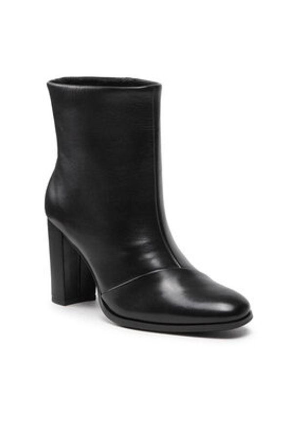 Simple Botki SL-44-02-000112 Czarny. Kolor: czarny. Materiał: skóra
