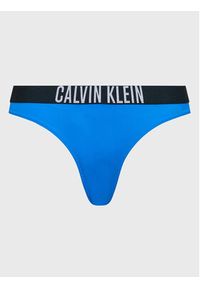 Calvin Klein Swimwear Dół od bikini KW0KW01983 Niebieski. Kolor: niebieski. Materiał: syntetyk