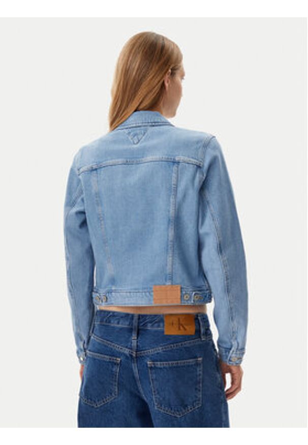 Tommy Jeans Kurtka jeansowa DW0DW20123 Niebieski Regular Fit. Kolor: niebieski. Materiał: bawełna