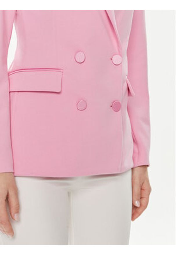 ViCOLO Marynarka TB0080 Różowy Regular Fit. Kolor: różowy. Materiał: syntetyk