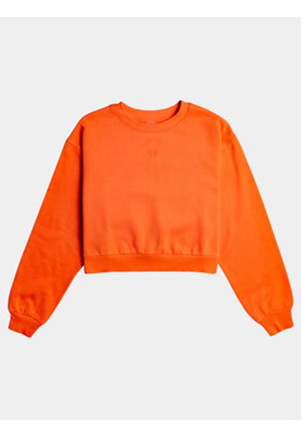 Roxy Bluza Ess Nrj Cn Otlr ERJFT04670 Pomarańczowy Regular Fit. Kolor: pomarańczowy. Materiał: bawełna