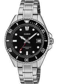 Zegarek Casio Zegarek męski Casio MDV-10D-1A1VEF srebrny. Kolor: srebrny #1