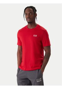 EA7 Emporio Armani T-Shirt 8NPT25 PJVPZ U5072 Czerwony Regular Fit. Kolor: czerwony. Materiał: bawełna #1