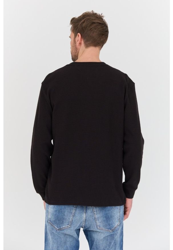 Tommy Jeans - TOMMY JEANS Czarny męski sweter, Rozmiar M. Kolor: czarny