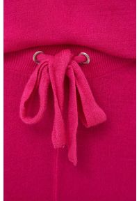 Answear Lab komplet damski kolor różowy. Kolor: różowy. Materiał: dzianina. Wzór: gładki #7
