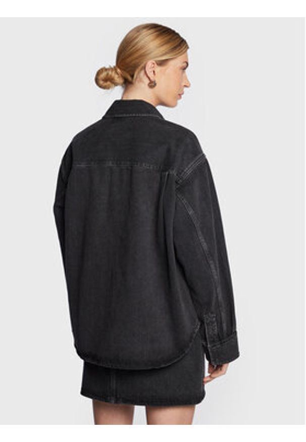 Samsoe & Samsoe - Samsøe Samsøe Kurtka jeansowa Ellen F22400111 Czarny Regular Fit. Kolor: czarny. Materiał: bawełna