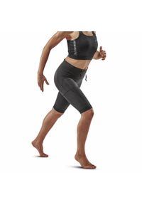 Krótkie spodenki kompresyjne sportowe CEP damskie. Kolor: czarny. Długość: krótkie. Sezon: lato. Sport: fitness
