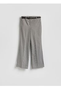 Reserved - Spodnie w pepitkę - wielobarwny. Materiał: wiskoza, tkanina #1