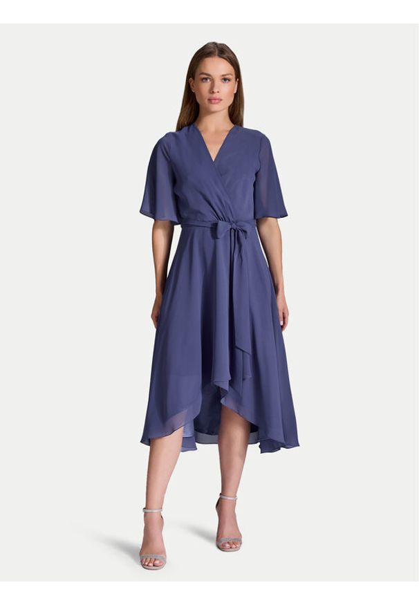 Swing Sukienka koktajlowa 5AI10200 Niebieski Regular Fit. Kolor: niebieski. Materiał: syntetyk. Styl: wizytowy