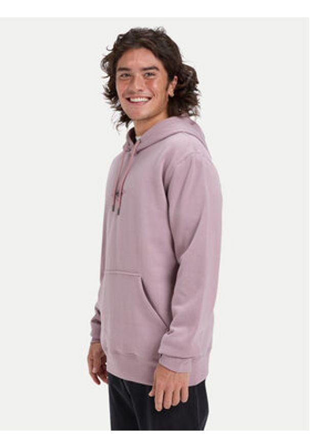 Quiksilver Bluza Graphic EQYFT05131 Fioletowy Regular Fit. Kolor: fioletowy. Materiał: syntetyk