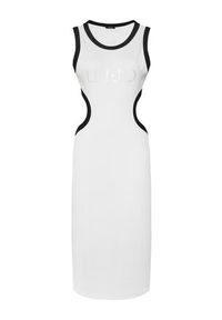 Liu Jo Sukienka letnia VA5043 J4822 Biały Regular Fit. Kolor: biały. Materiał: bawełna. Sezon: lato