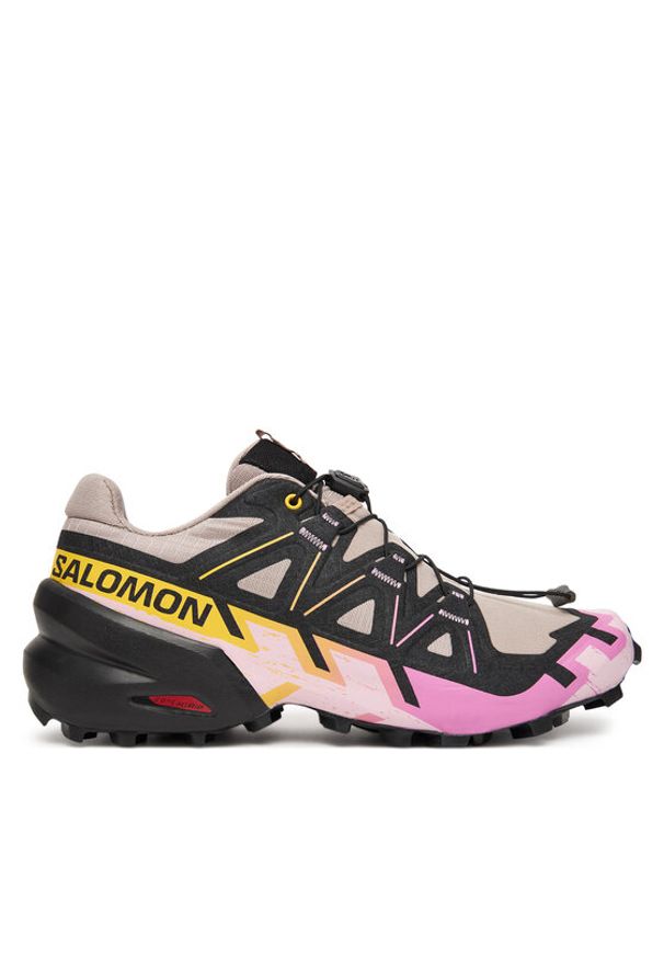 salomon - Salomon Buty do biegania Speedcross 6 L47980800 Beżowy. Kolor: beżowy. Materiał: materiał. Model: Salomon Speedcross