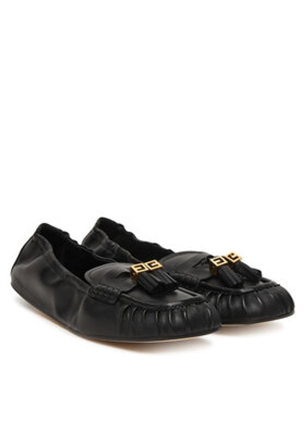 Elisabetta Franchi Mokasyny SA-26M-62E2-V620 Czarny. Kolor: czarny. Materiał: skóra