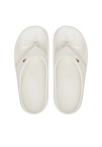 TOMMY HILFIGER - Tommy Hilfiger Japonki Th Comfort Beach Sandal FW0FW08522 Biały. Kolor: biały #6