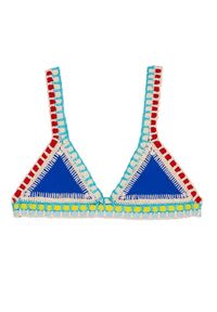 KIINI - Top od bikini Tuesday. Kolor: niebieski. Materiał: poliester, bawełna, materiał. Wzór: kolorowy #2