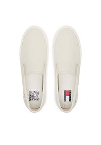 Tommy Jeans Tenisówki Slip On Canvas Color EM0EM01544 Beżowy. Zapięcie: bez zapięcia. Kolor: beżowy. Materiał: materiał #3