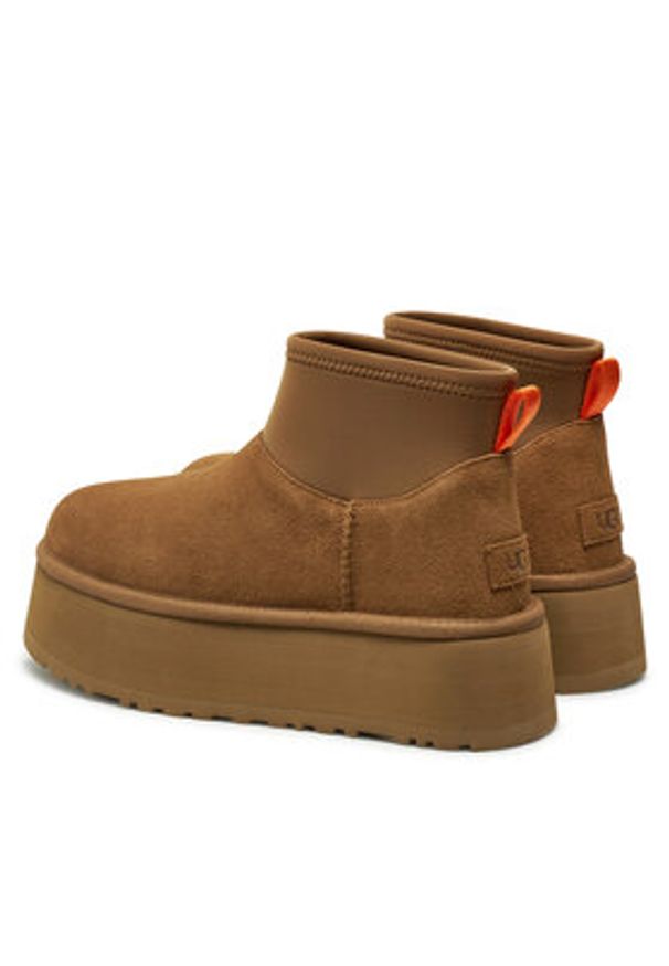 Ugg Śniegowce W Classic Mini Dipper 1168170 Brązowy. Kolor: brązowy. Materiał: skóra