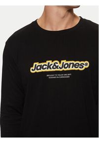 Jack & Jones - Jack&Jones Longsleeve Vesterbro 12266419 Czarny Relaxed Fit. Kolor: czarny. Materiał: bawełna. Długość rękawa: długi rękaw #5