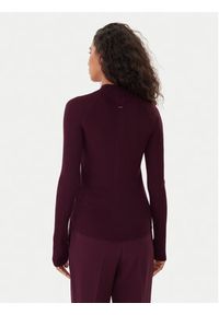 BOSS Golf Foliora 50549166 Fioletowy Slim Fit. Typ kołnierza: golf. Kolor: fioletowy. Materiał: wełna #5