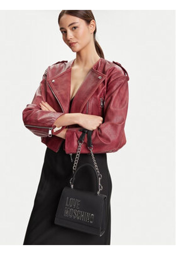 Love Moschino - LOVE MOSCHINO Torebka JC4024PP1NKD000B Czarny. Kolor: czarny. Materiał: skórzane