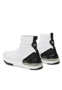 Calvin Klein Jeans Sneakersy Sporty RunComfair High/Low Freq YM0YM00631 Biały. Kolor: biały. Materiał: materiał. Sport: bieganie #5