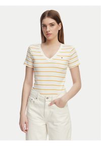 TOMMY HILFIGER - Tommy Hilfiger T-Shirt New Cody WW0WW40584 Pomarańczowy Slim Fit. Kolor: pomarańczowy. Materiał: bawełna #1