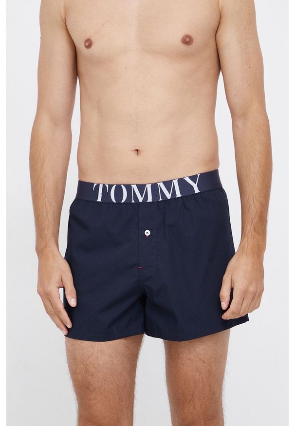 TOMMY HILFIGER - Tommy Hilfiger Bokserki męskie kolor granatowy. Kolor: niebieski. Materiał: bawełna