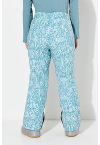 ULLA POPKEN - Damskie Spodnie narciarskie wodoodporny regulowane zapięcie na rzep z recyklingu. Kolekcja: plus size. Kolor: zielony. Materiał: elastan, poliester, materiał. Sezon: zima. Sport: narciarstwo