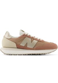 Buty damskie New Balance WS237MSC – brązowe. Kolor: brązowy. Materiał: guma, syntetyk, zamsz, materiał, skóra. Szerokość cholewki: normalna