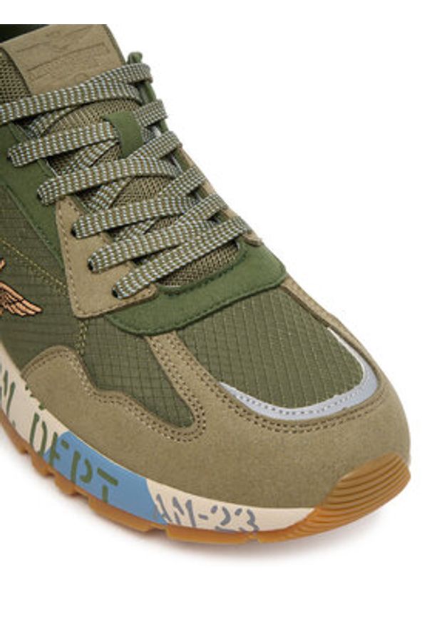 Aeronautica Militare Sneakersy 252SC0276UCT04249 Zielony. Kolor: zielony. Materiał: materiał