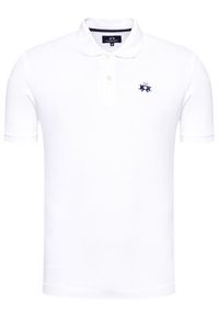 La Martina Polo BPMP01 PK031 Biały Regular Fit. Typ kołnierza: polo. Kolor: biały. Materiał: bawełna #3