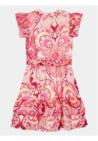 Guess Sukienka codzienna J4GK09 WA2T0 Różowy Regular Fit. Okazja: na co dzień. Kolor: różowy. Materiał: syntetyk. Typ sukienki: proste. Styl: casual