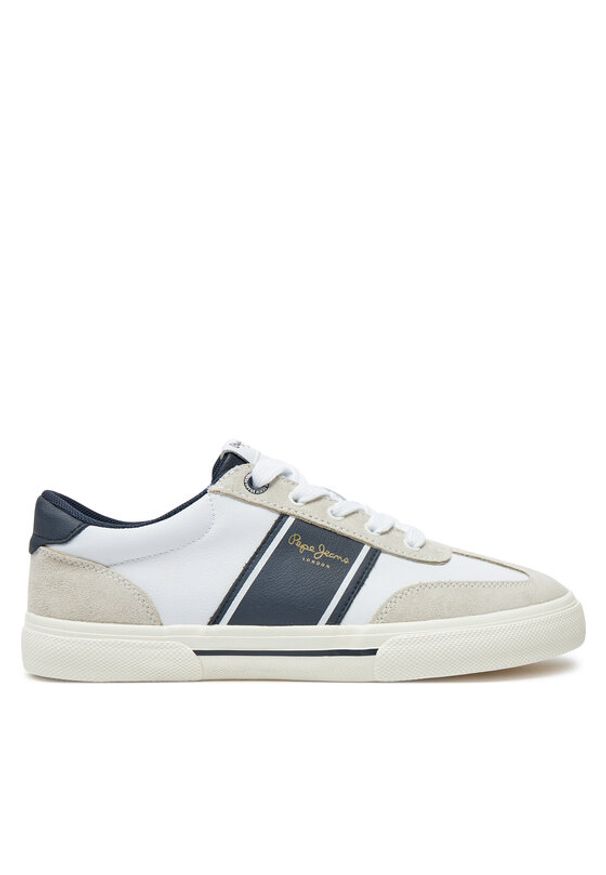 Pepe Jeans Sneakersy PMS31060 Biały. Kolor: biały. Materiał: zamsz, skóra