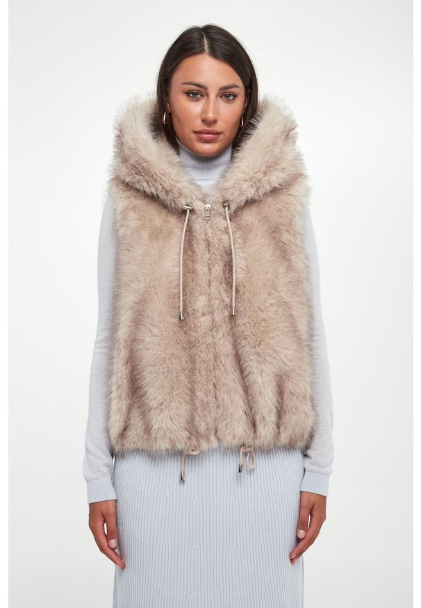 Valentini - Kamizelka damska futrzana VALENTINI. Materiał: futro