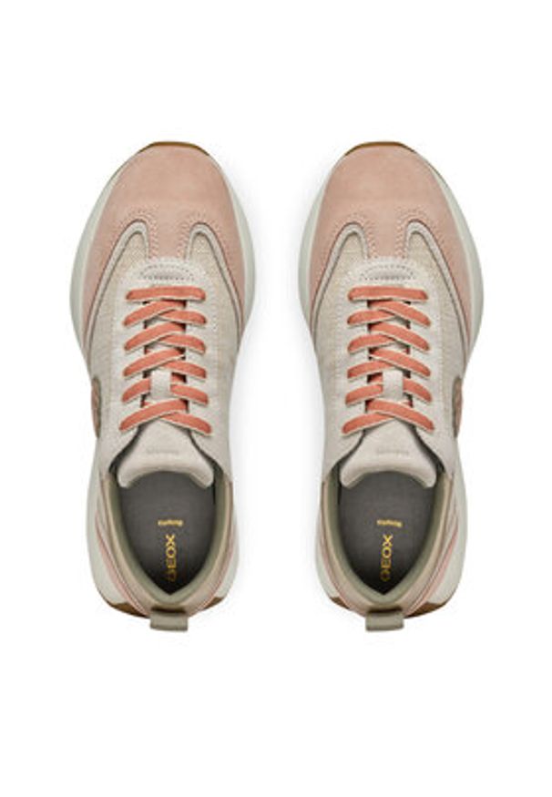 Geox Sneakersy D Amabel D55MDA 02211 C5VH6 Beżowy. Kolor: beżowy. Materiał: skóra
