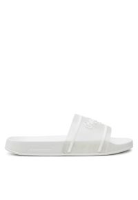 Pepe Jeans Klapki Slider Translucent W PLS70147 Biały. Kolor: biały