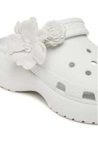 Crocs Klapki Classic Bouquet Platform Clog 211292 Biały. Kolor: biały. Obcas: na platformie #3