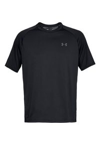 Koszulka sportowa męska Under Armour UA Tech 20 SS Tee. Kolor: wielokolorowy, czarny, szary. Materiał: poliester. Długość rękawa: krótki rękaw. Długość: krótkie. Sport: fitness