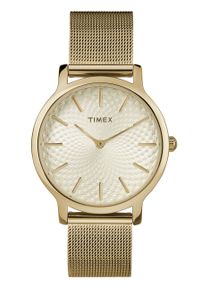 Timex zegarek TW2R36100 Transcend. Kolor: złoty. Materiał: materiał #1