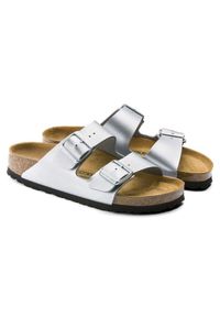 Birkenstock - Klapki damskie BIRKENSTOCK ARIZONA. Okazja: do pracy, na spacer, na co dzień. Kolor: srebrny. Styl: casual #5