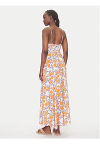 Maaji Sukienka letnia Western Orange Flower Sia PT2748CLD001 Pomarańczowy Regular Fit. Kolor: pomarańczowy. Materiał: wiskoza. Sezon: lato