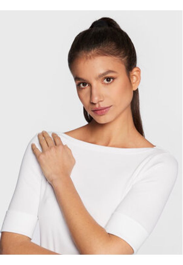 Lauren Ralph Lauren Bluzka 200654963 Biały Regular Fit. Kolor: biały. Materiał: bawełna