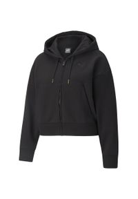 Bluza dresowa damska Puma HER. Kolor: czarny. Materiał: dresówka #1