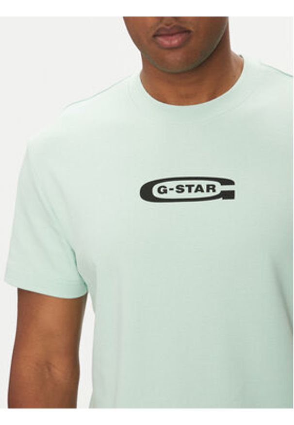 G-Star RAW - G-Star Raw T-Shirt Old Skool D25967-C812 Zielony Regular Fit. Kolor: zielony. Materiał: bawełna