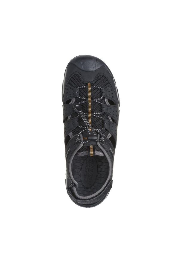 skechers - Buty trekkingowe męskie Skechers Tresmen. Zapięcie: rzepy. Kolor: czarny. Materiał: kauczuk, syntetyk, poliester, materiał. Szerokość cholewki: normalna